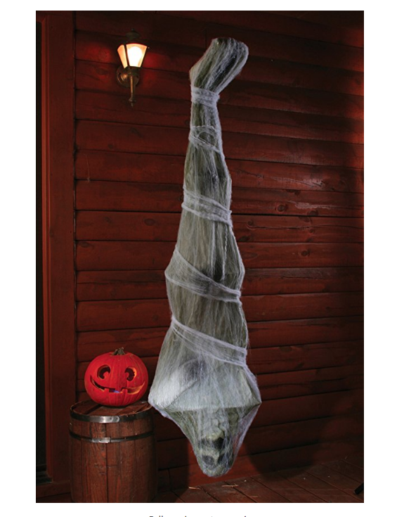 What's Halloween without scary decorations? And what's scarier than a <a href="https://amzn.to/2pnptqg" target="_blank">Wrapped Corpse</a> hanging on your porch?  