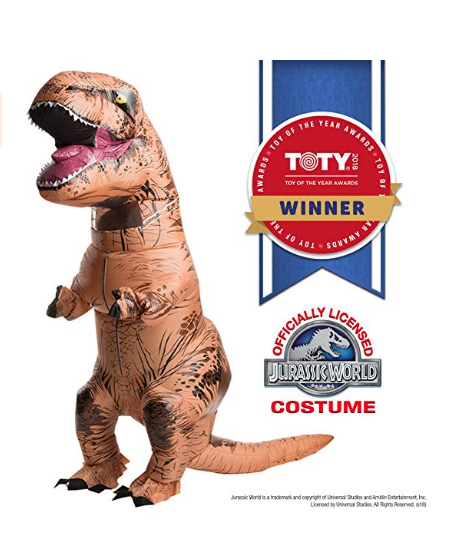 By popular demand, we feel we must give you a chance to pick up the costume of the decade if you don't already have your inflatable <a href="https://amzn.to/2QLRrbG" target="_blank">Dino</a> costume.   