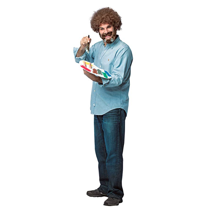 Halloween wouldn't be the same without a classic <a href="https://amzn.to/2NsBeKC" target="_blank">Bob Ross</a> costume now would it?   