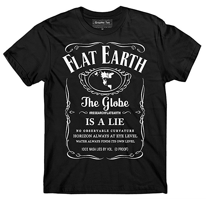 Jack Daniels meets Flat Earth. Get your flat Earth Tee's <a href="https://amzn.to/2Icm4TY" target="_blank">Here</a>.   