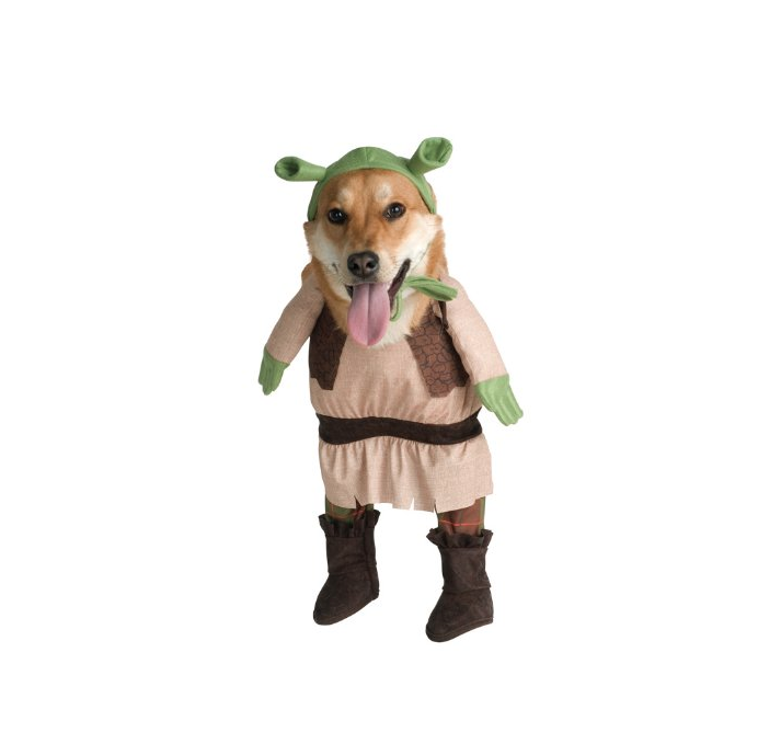 Do we even need to explain this one? <a href="https://amzn.to/2OXvoxr" target="_blank">Shrek Dog</a> is why Halloween ws invented. 