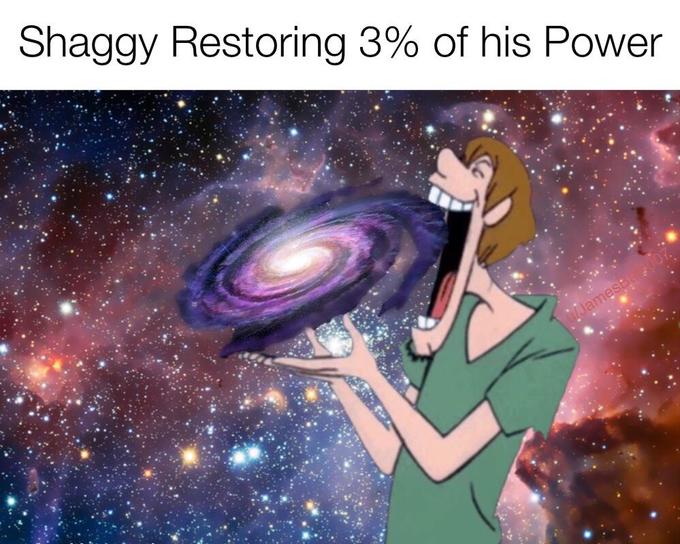 shaggy restoring his power - Shaggy Restoring 3% of his Power