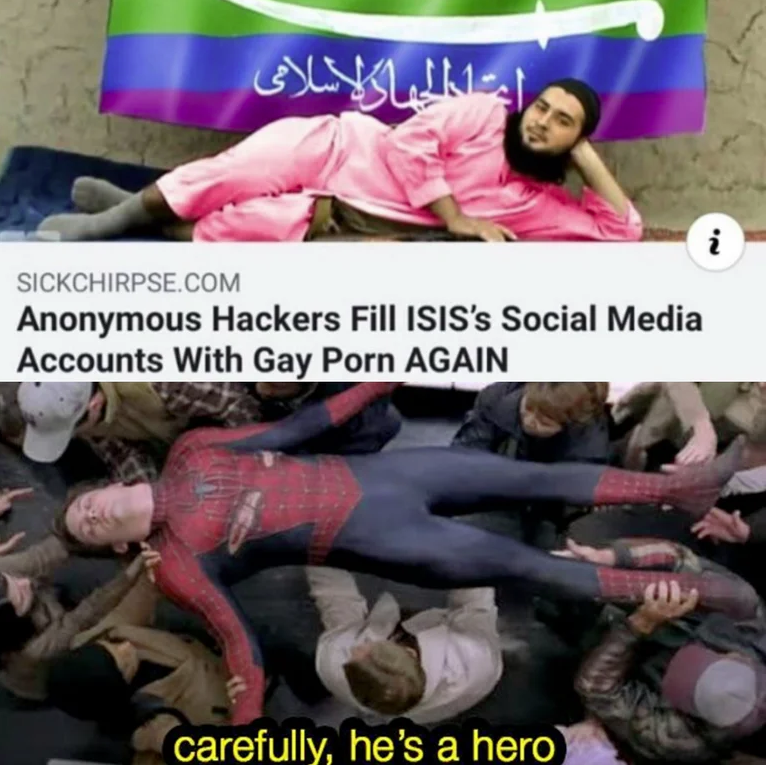 keanu reeves memes - Sickchirpse.Com Anonymous Hackers Fill Isis's Social Media Accounts With Gay Porn Again carefully, he's a hero