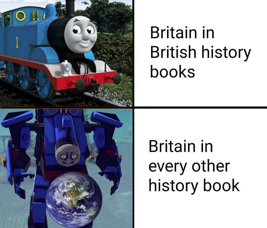 cgi thomas - Britain in British history books 06 Britain in every other history book