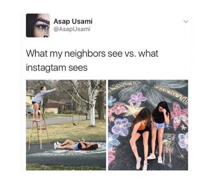 instagram sees vs what my neighbor sees - Asap Usami Usami What my neighbors see vs. what instagtam sees