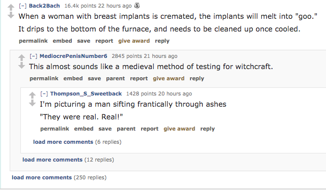 ask reddit - When a woman with breast implants is cremated, the implants will melt into