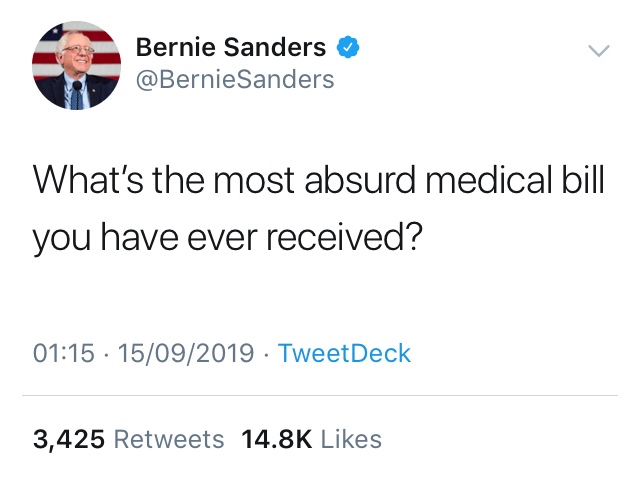 What's the most absurd medical bill you have ever received?