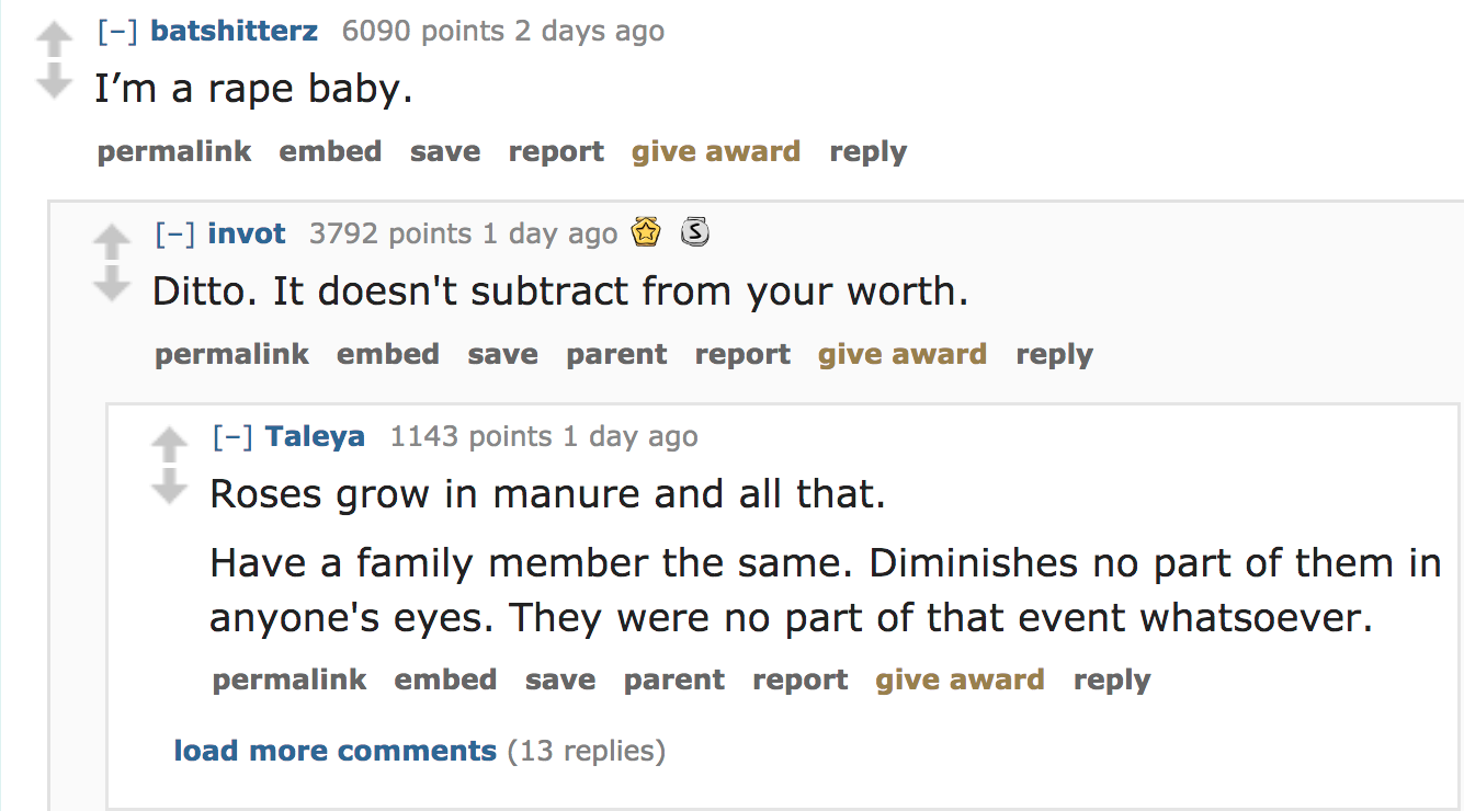 ask reddit - I'm a rape baby.