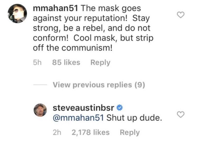 Mariya Melnikova - mmahan51 The mask goes against your reputation! Stay strong, be a rebel, and do not conform! Cool mask, but strip off the communism! 5h 85 View previous replies 9 steveaustinbsr Shut up dude. 2h 2,178