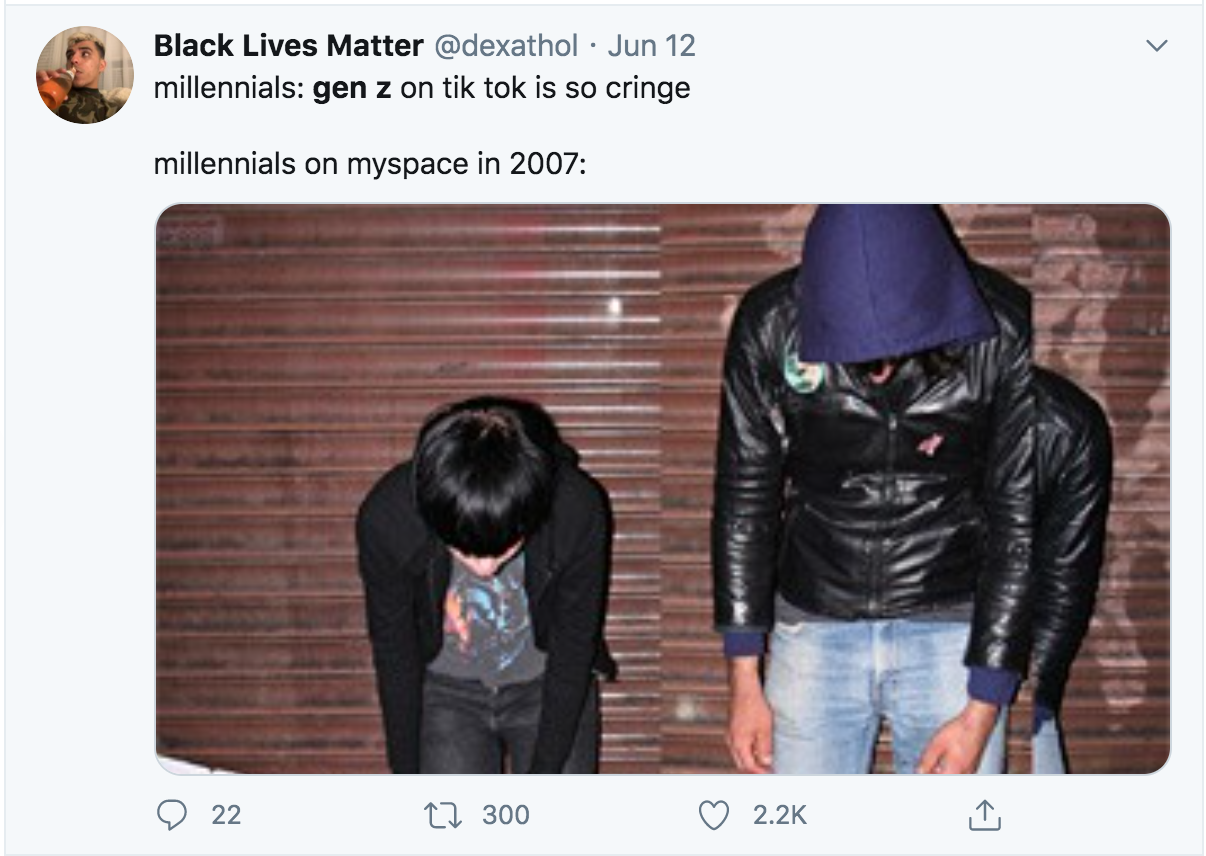 crystal castles - Black Lives Matter Jun 12 millennials gen z on tik tok is so cringe millennials on myspace in 2007 22 12 300