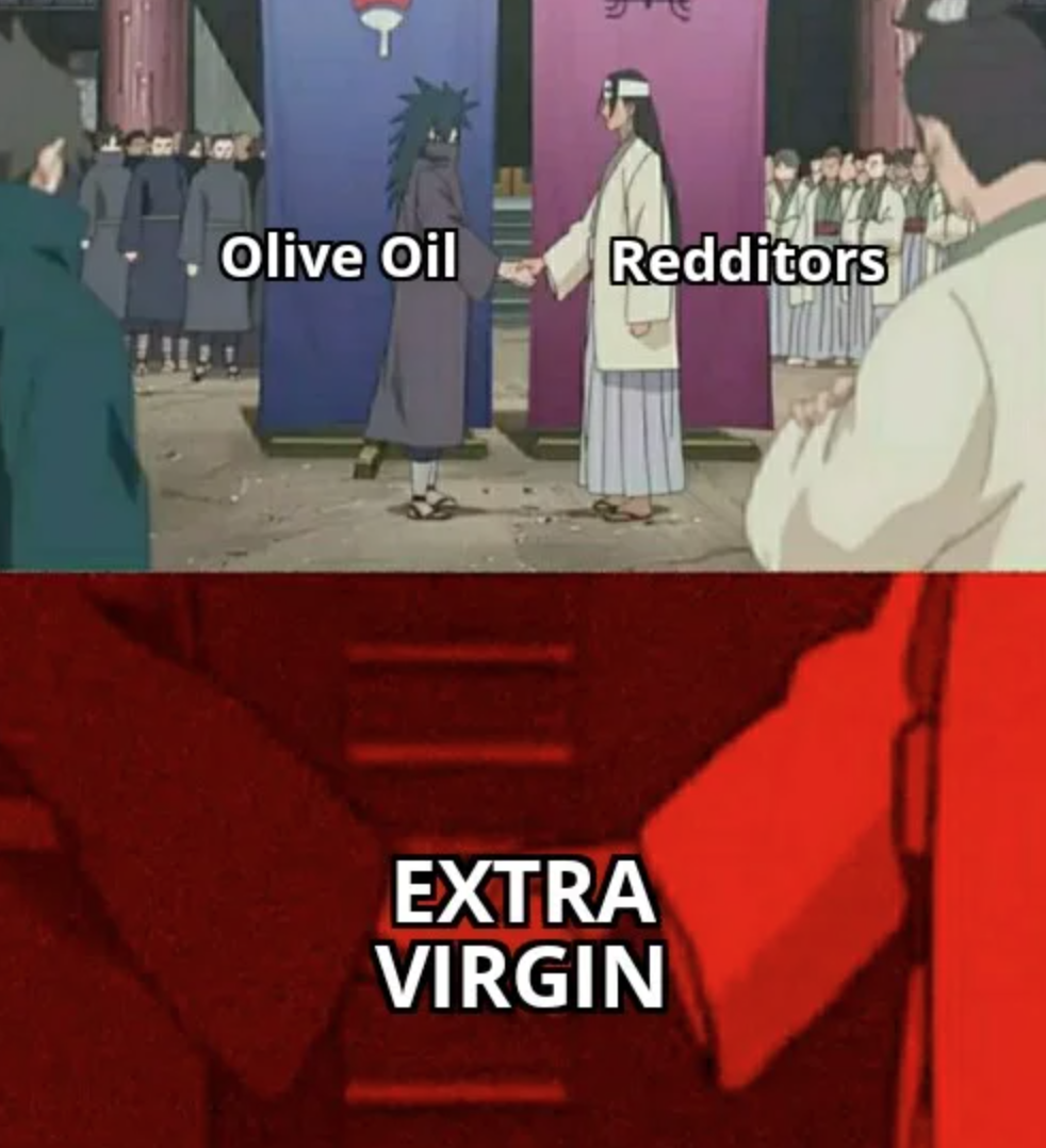madara uchiha and hashirama senju - Olive Oil Redditors Extra Virgin