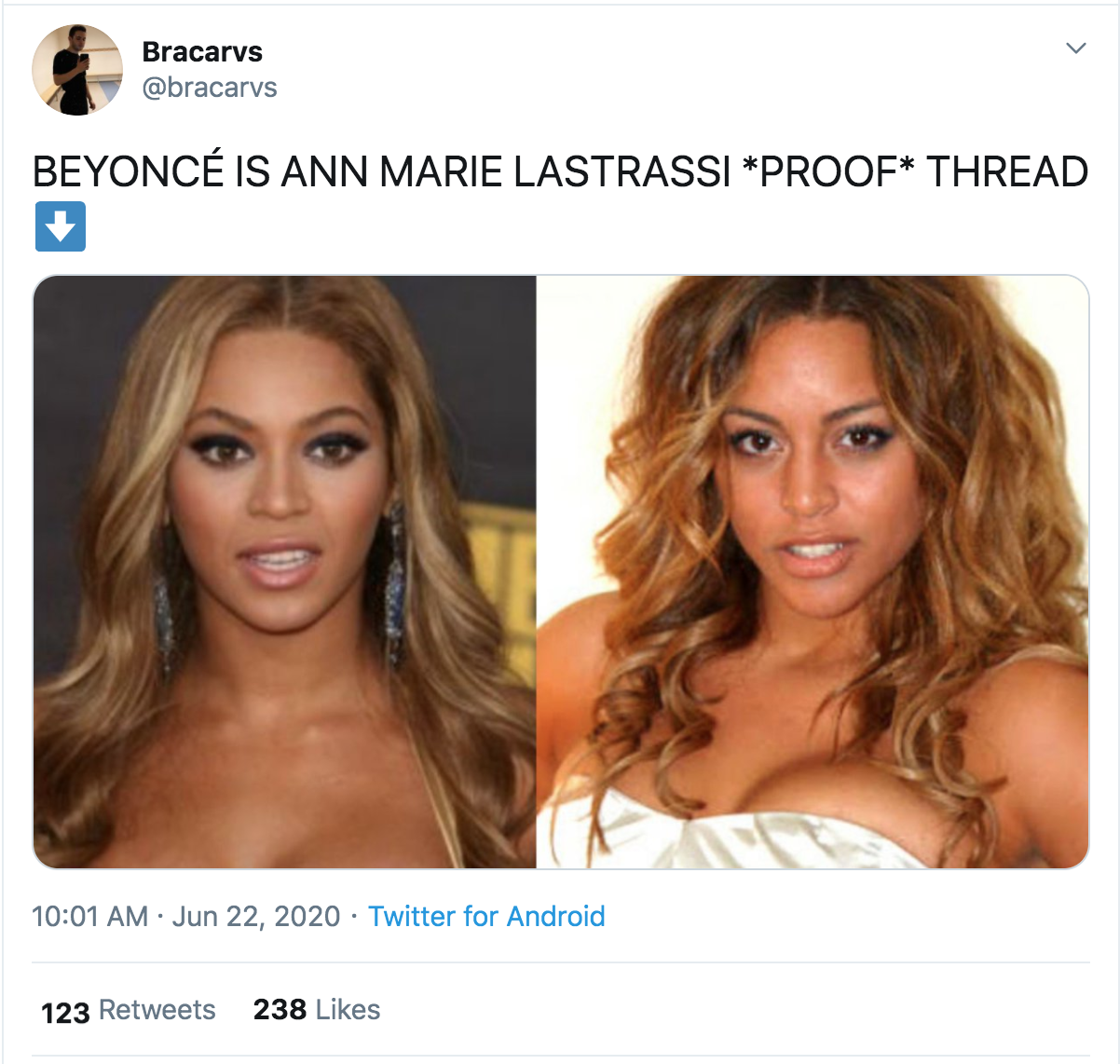 blond - Bracarvs Beyonc Is Ann Marie Lastrassi Proof Thread Twitter for Android 123 238