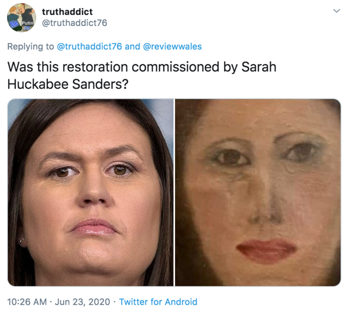 lip - truthaddict Bruti and Was this restoration commissioned by Sarah Huckabee Sanders? Twitter for Android