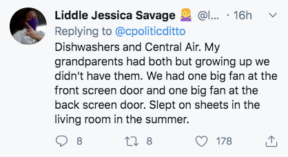 diagram - Liddle Jessica Savage ... 16h Dishwashers and Central Air. My grandparents had both but growing up we didn't have them. We had one big fan at the front screen door and one big fan at the back screen door. Slept on sheets in the living room in th