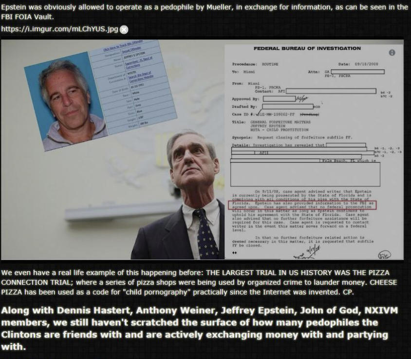 presentation - Epstein was obviously allowed to operate as a pedophile by Mueller, in exchange for information, as can be seen in the Fbi Foia Vault. Federal Bureau Of Investigation tel write that will Level We even have a real life example of this happen