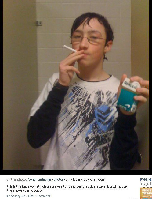 badass kid meme - FM419 billygral In this photo Conor Gallagher photos, my loverly box of smokes this is the bathroon at hofstra university...and yes that cigarette is lit u will notice the smoke coming out of it February 27 Comment Ema Train