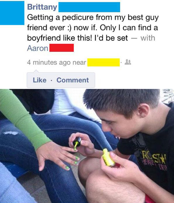 worst friend zones - Brittany Getting a pedicure from my best guy friend ever now if. Only I can find a boyfriend this! I'd be set with Aaron 4 minutes ago near Comment