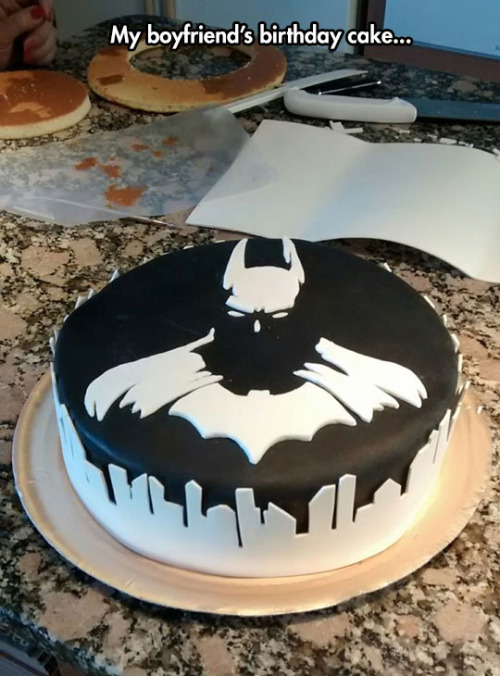 cool batman cakes - My boyfriend's birthday cake...