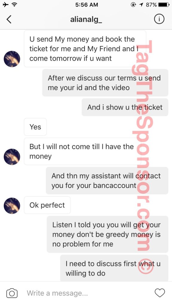 @ 1 87% alianalg. U send My money and book the ticket for me and My Friend and I come tomorrow if u want Tag After we discuss our terms u send me your id and the video And i show u the ticket Yes But I will not come till I have the money And thn my…
