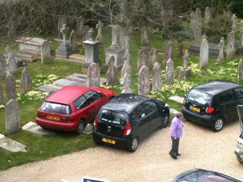 cars on graves
