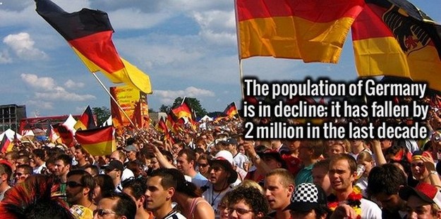 germany pride - The population of Germany is in decline it has fallen by 2 million in the last decade