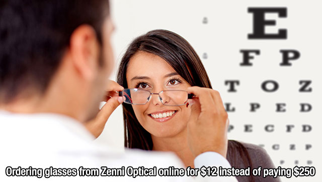 E Fp To z L P E D Ordering glasses from Zenni Optical online for $12 instead of paying $250