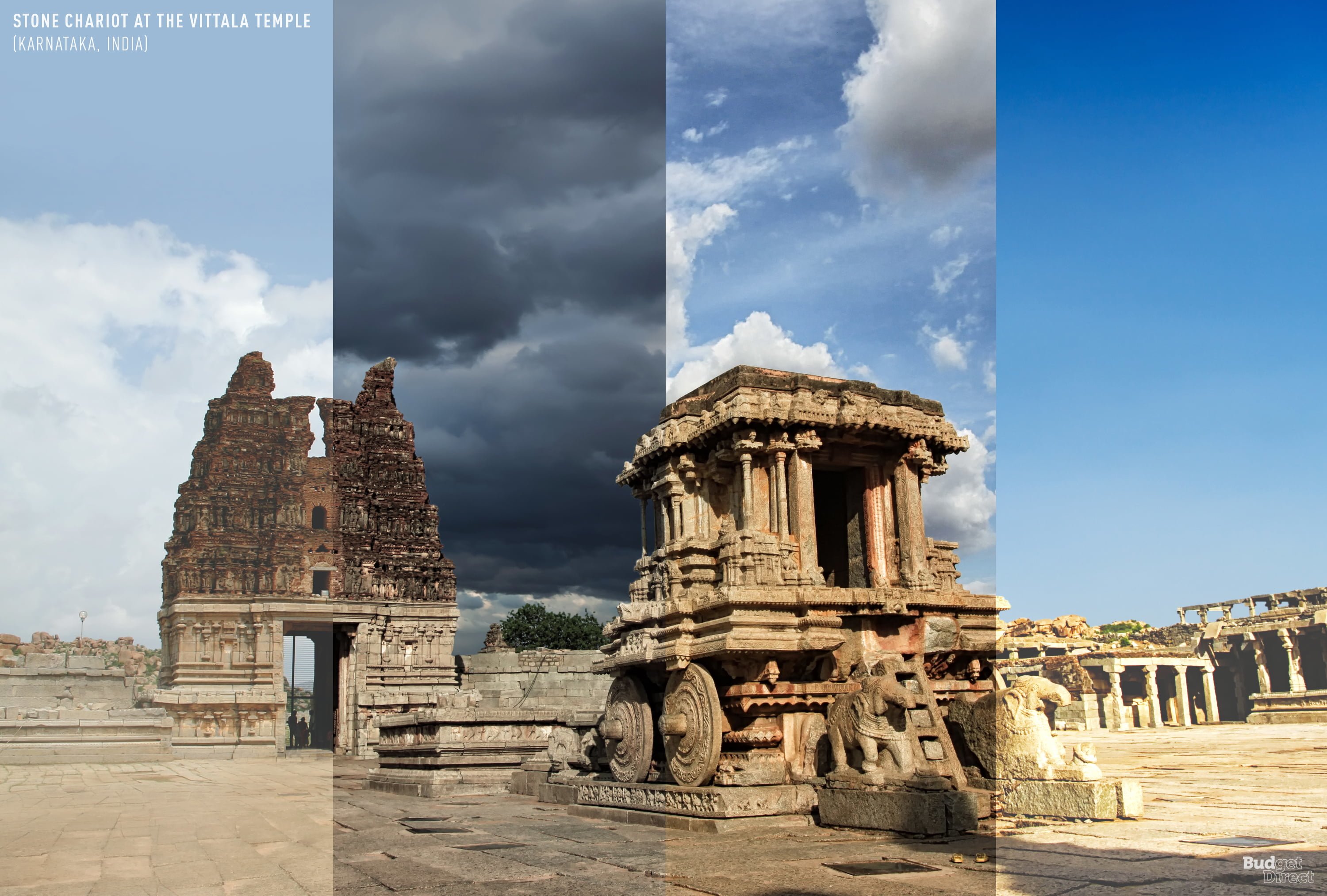 vijayanagara - Stone Chariot At The Vittala Temple Karnataka Indal