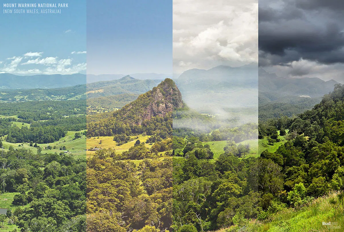 four seasons in the world - Mount Warning National Park New Sont Wales, Australia