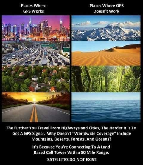 nature - Places where Gps Works Places where Gps Doesn't Work The Further You Travel From Highways and Cities, The Harder It Is To Get A Gps Signal. Why Doesn't "Worldwide Coverage include Mountains, Deserts, Forests, And Oceans? It's Because You're Conne