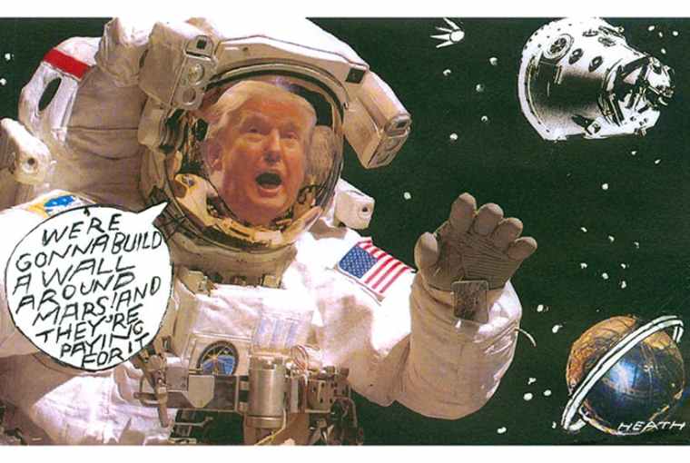 Trump lies.  NASA lies.  Space Force is a lie.