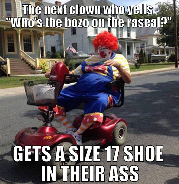 Drunk clown