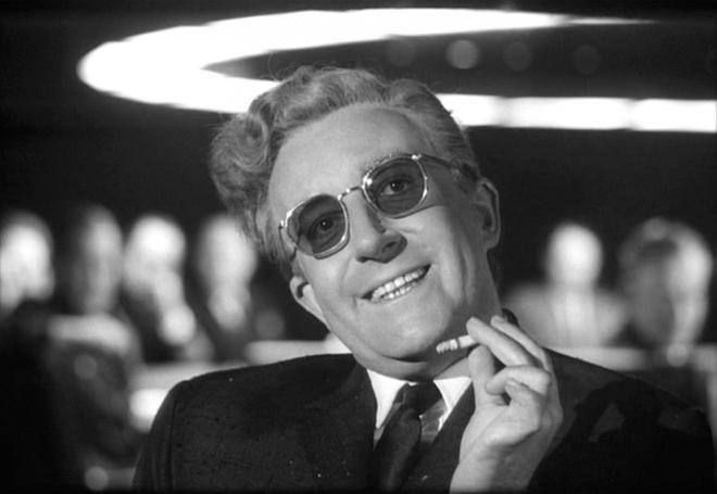 Dr. Strangelove: or How I Learned to Stop Worrying and Love the Bomb (1964) - This political-satire is from legendary director Stanley Kubrick and was shot at the height of the “Red Scare”. It uses politics, foreign policy and public fear to paint a hilarious portrait of the American obsession with communism at the time. It was ranked number three on AFI’s 100 years . . . 100 laughs list.