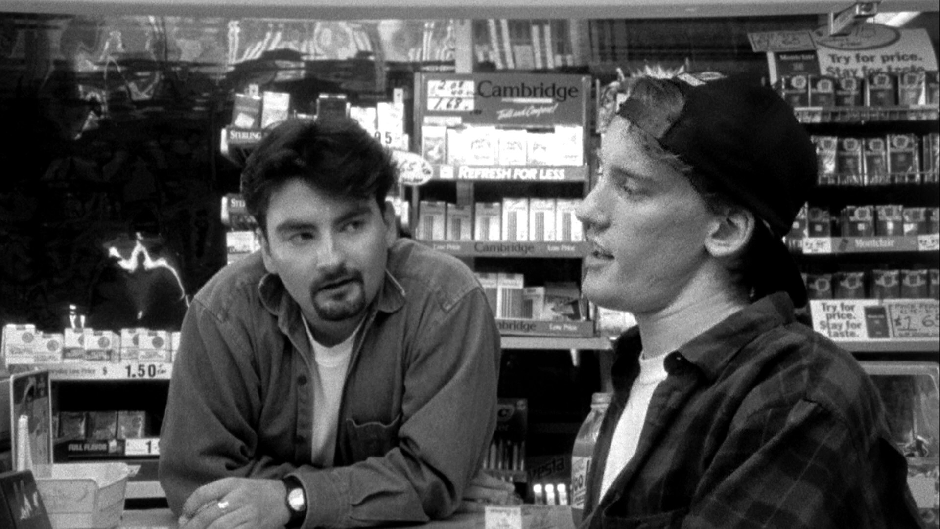 Clerks (1994) - Rarely does a movie perfectly capture the time and place in which it was shot, Clerks is one of those films. Filmed in Leonardo, New Jersey in the mid 1990s, it deals with the time in like when you have to sh*t or get off the pot. It follows a day in the life of two convenience store clerks as they contemplate spinning their wheels in life, relationships and Star Wars. The film was made for only $27,575 dollars and it was the vehicle that launched writer/director Kevin Smith’s career.
