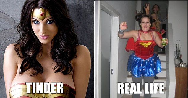 Tinder Profile Pictures vs. Their Real Life Counterparts 