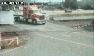 truck accident gif - Giftube.Com
