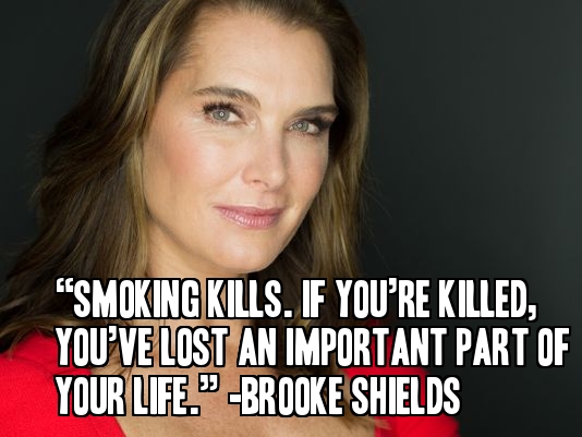 Brooke Shields with an important PSA about the finality of death