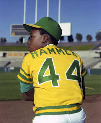 Before he was MC Hammer, Stanley Burerrell became friends with Oakland Athletics owner Charley Finley. Finley hired him as a bat boy, where he gained the nickname Hammer for his resemblance to Hammerin' Hank Aaron. Hammer also started his first record company with a $40,000 loan from A's players Mike Davis and Dwayne Murphy.