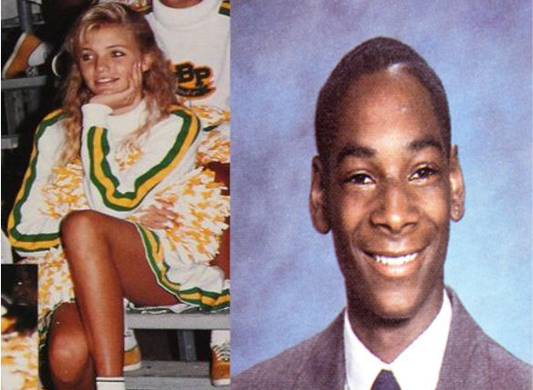 Cameron Diaz and Snoop Dogg both went to the Long Beach Polytechnic High School where surprisingly enough, Diaz was a popular cheerleader, and Snoop was a bit of a stoner. Clearly they have both changed quite a bit since then, but according to Snoop back in the day he hooked Cameron up with some "white girl weed".