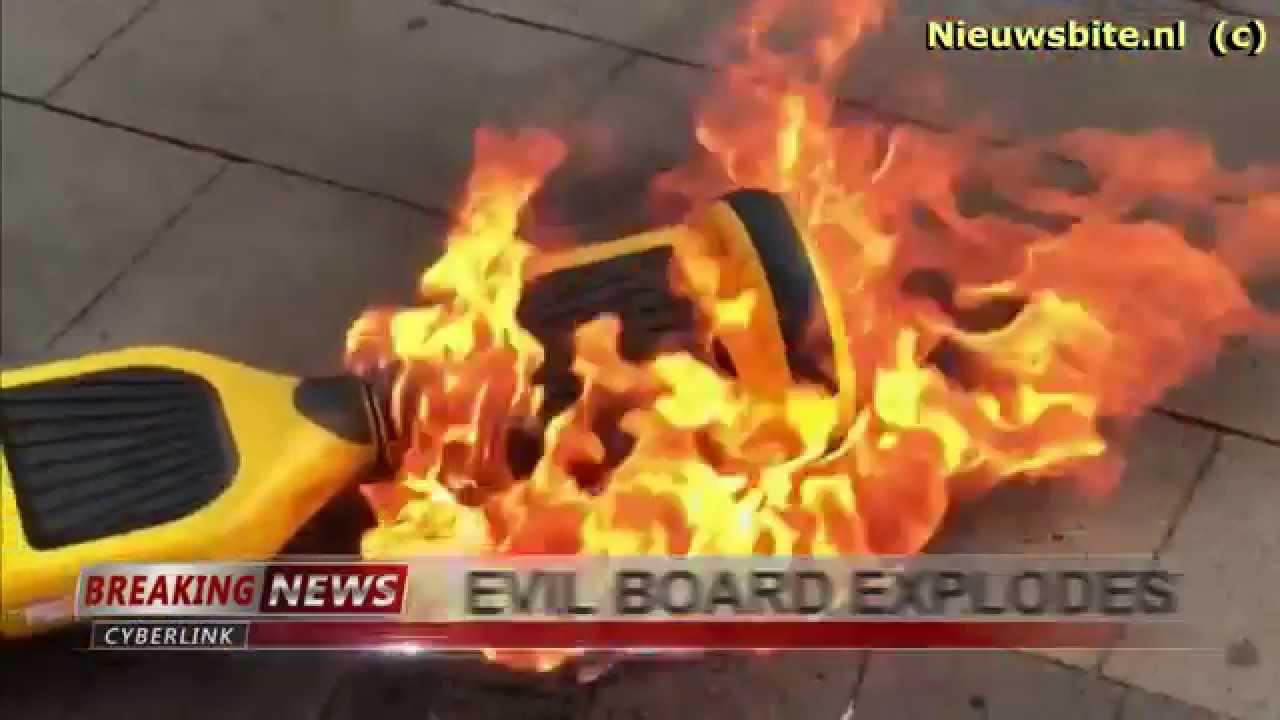 hoverboard hoverboard explodes - Nieuwsbite.nl Breaking News Evil Board Explodes Cyberlink
