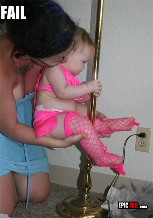 Stripper - You know what, props to this parent intentionally dressing their child up like a sex worker instead of buying a costume that only hints at her someday giving head for money.