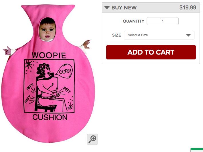 Woopie Cushion - I love children. I love fart jokes. I love children dressed up as fart jokes.