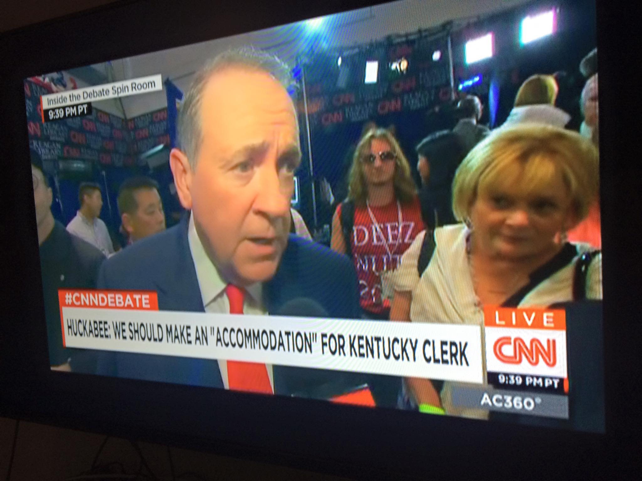 Deez Nuts candidate in the background