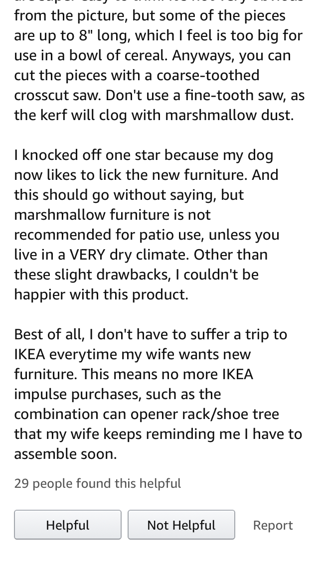 Amazon Customer Reviews For Their Purchase of 40 Pounds Of Marshmallows