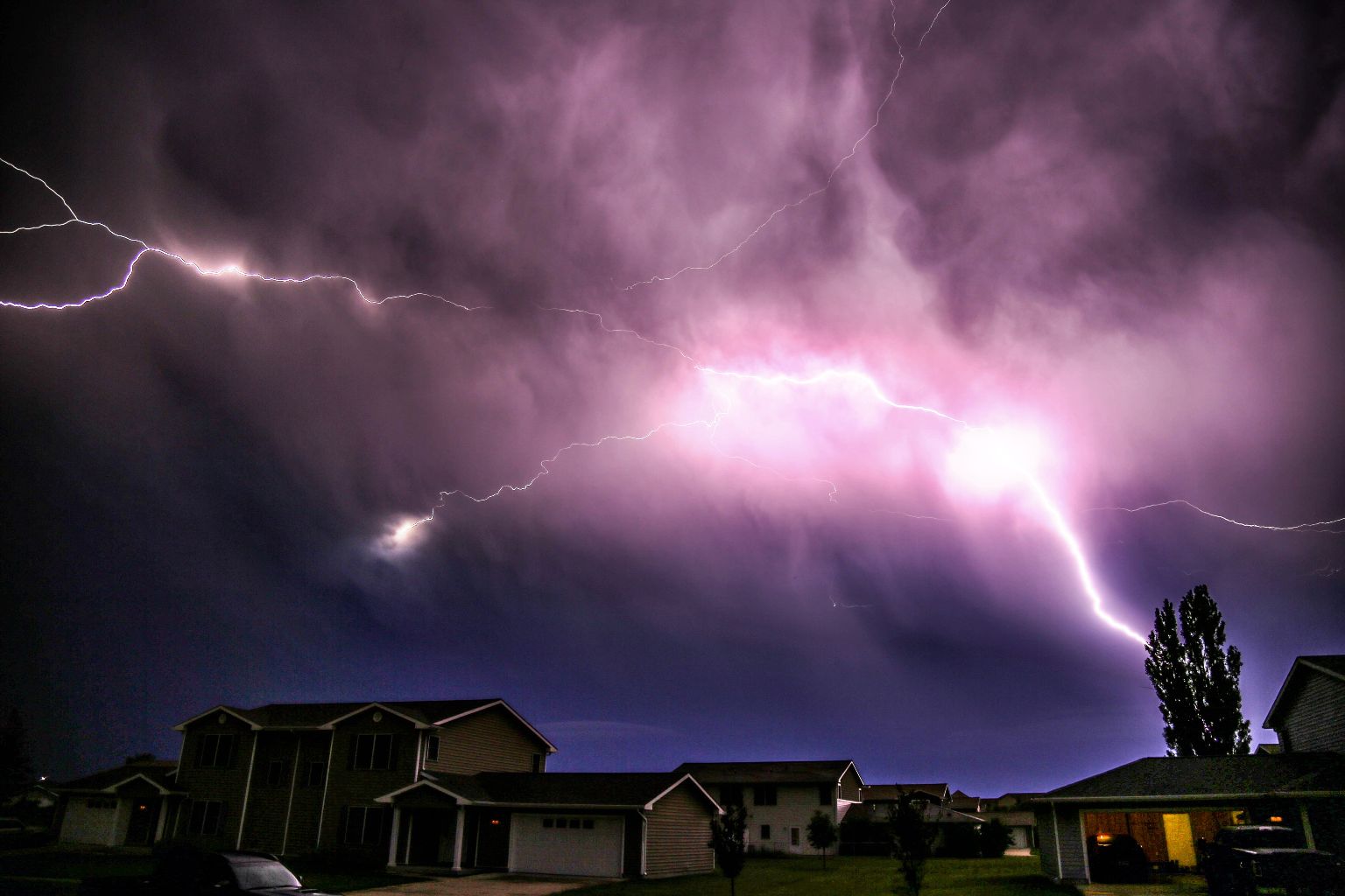 Cool lightning storm I captured.