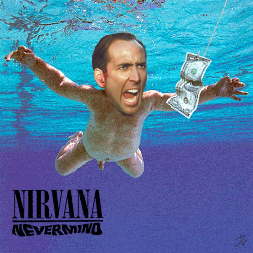what's to describe? It's Nic Cage's face on the Nevermind album cover.. duh.