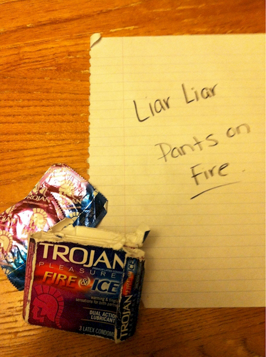 my husband cheating - Liar Liar Pants on Fire Pleasure Trojan Fire & Ice warming sensations for both partie Trojanei Lubration Canto 3 Latex Condoms