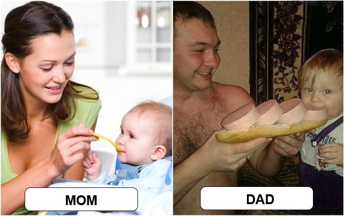 Mom Vs Dad Parenting