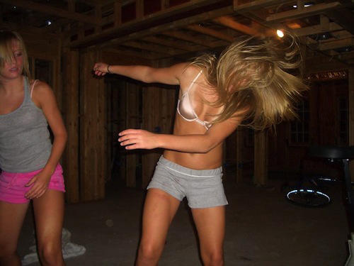 drunk girls dancing