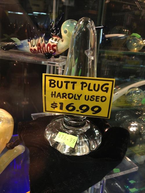 hardly used butt plug