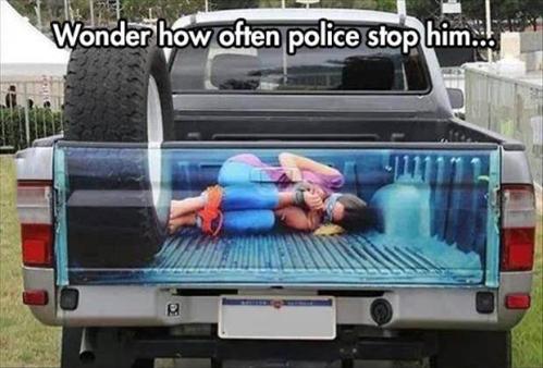 truck paint job - Wonder how often police stop him..